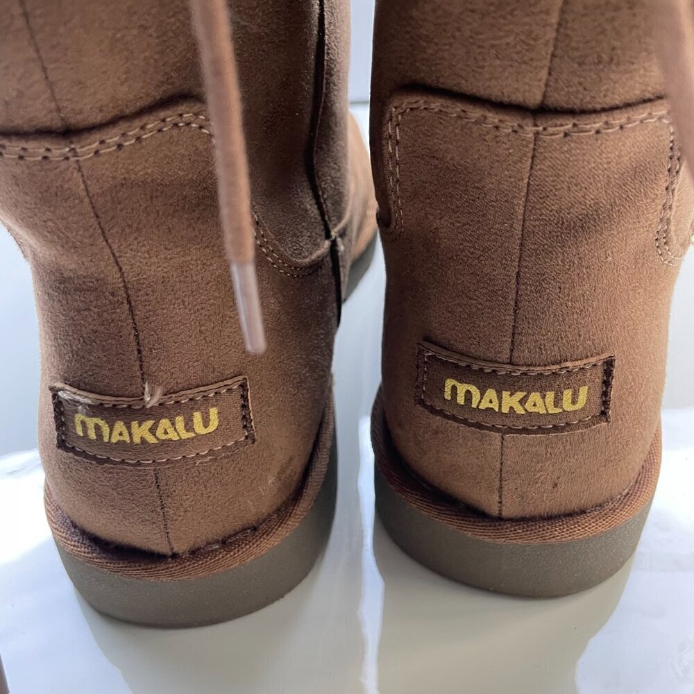 Makalu Brown Suede Boots Size 10 - Picture 6 of 12